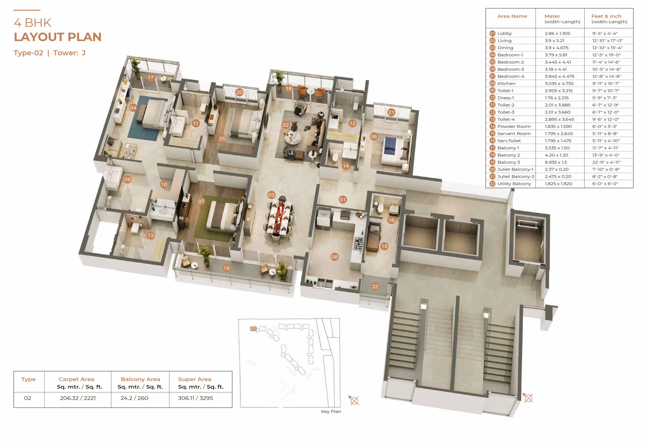 4 BHK Flats For Sale & Rent in Suncity Jewel of India JLN Marg Jaipur